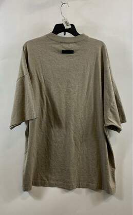 Essentials Fear Of God Mens Gray Short Sleeve Crew Neck Pullover T-Shirt Size L alternative image