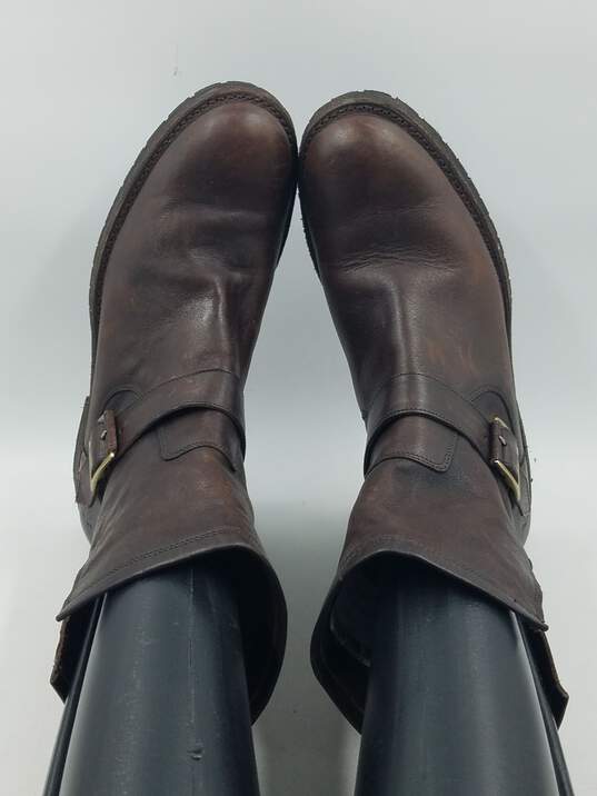 Authentic FRYE Brown Engineer Boots W 9.5B image number 6