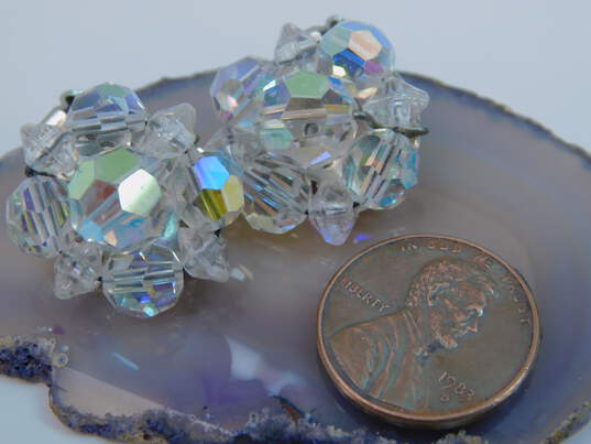 VNTG Mid Century Aurora Borealis Beaded Jewelry image number 8