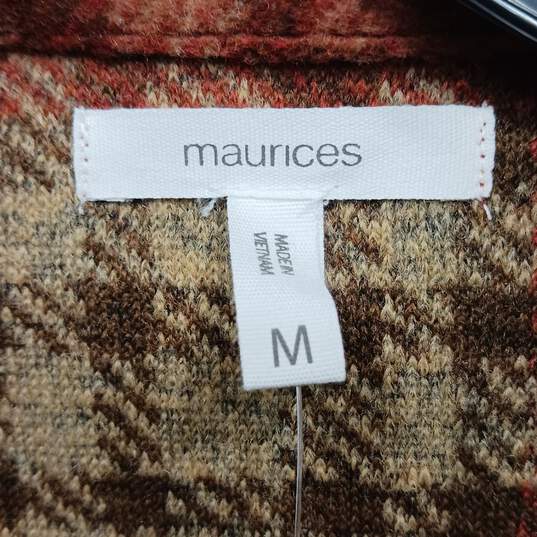 Maurices Women's Plaid Red/Yellow Coat SIze M W/Tags image number 4