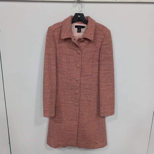Arden B. Women's Pink Wool Blend Overcoat Size M image number 1