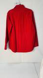 Men's Red Long Sleeve Carhartt Shirt Size: Large image number 3
