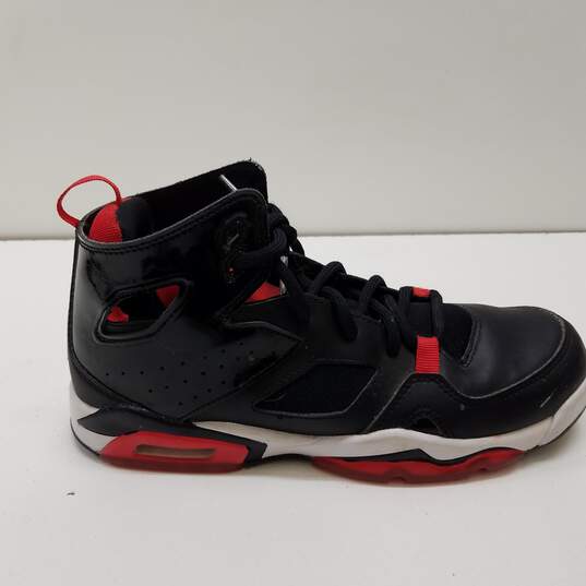Air Jordan Flight Club 91 Bred (GS) Athletic Shoes Black University Red White DM1685-006 Size 7Y Women's Size 8.5 image number 1