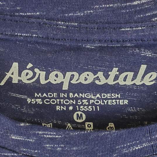 Aeropostale Men Blue Printed T Shirt M NWT image number 3