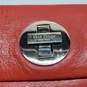 Kate Spade Twist Lock Clutch Wristlet Wallet Leather Bright Orange image number 3