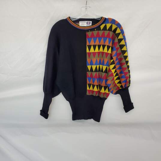 Katal Knitting Vintage Multicolor Wool Blend Sweater WM Size S image number 1