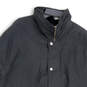 Mens Black Long Sleeve Flap Pockets Mock Neck Full-Zip Jacket Size X-Large image number 3