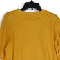 NWT Womens Orange Crew Neck Long Sleeve Knit Pullover Sweater Size L image number 4
