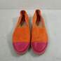 Tory Burch Orange & Pink Leather Espadrille Flats WM Size 10 M image number 5