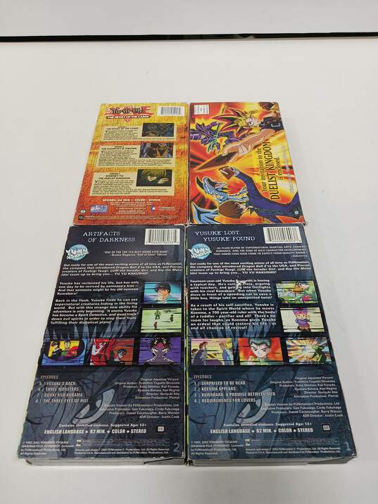 VHS Tapes Yu-Gi-Oh & Yu-Yu Yakusho Animation Shows Assorted 4pc Lot image number 3