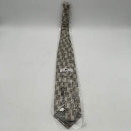 NWT Mens Multicolor Geometric Silk Keeper Loop Pointed Necktie Size XL alternative image