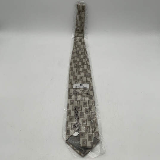 NWT Mens Multicolor Geometric Silk Keeper Loop Pointed Necktie Size XL image number 2