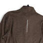 Womens Brown Dri-Fit Thumb Hole 1/4 Sleeve Activewear T-Shirt Size Large image number 3
