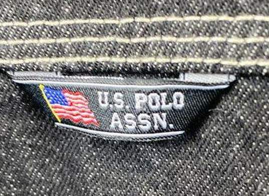 US Polo Assn Black Jean Jacket - Size XXL image number 7