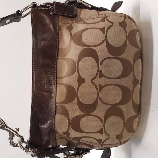 Coach Brown Signature Handbag for sale