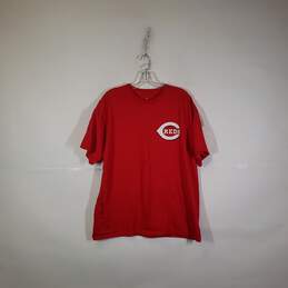 Mens Cincinnati Reds Short Sleeve Pullover Baseball-MLB T-Shirt Size X-Large