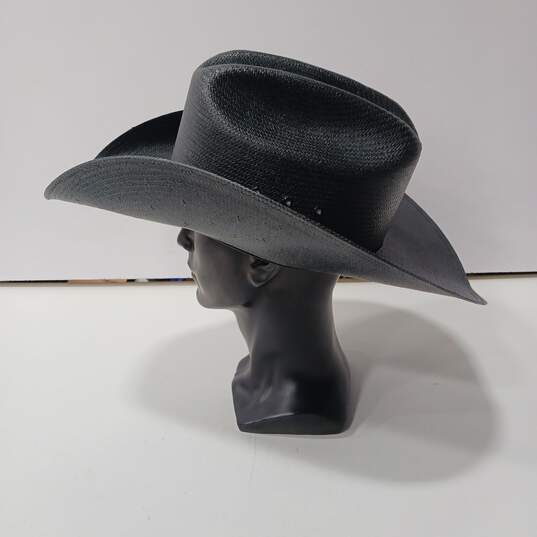 Stetson Men's Black Straw Hat Size 7 1/8 R image number 6