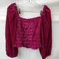 Women's Anthropologie Puffed Sleeve Blouse Size M image number 6