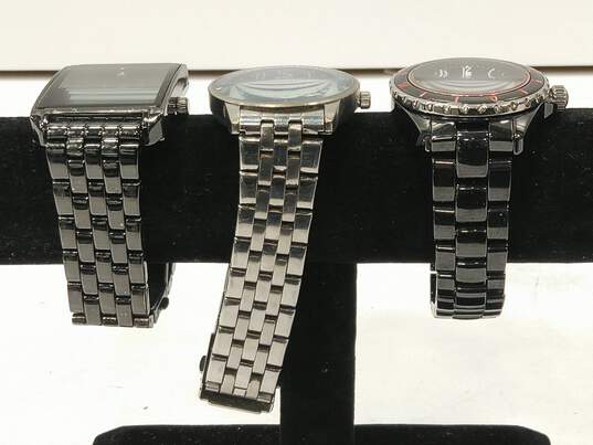 Geoffrey Beene, Edith, & Timex Men's Watches Lot of 3 image number 2