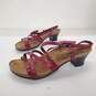 Birkenstock Papillio Women's Bella Fiori Berry Pink Leather Strappy Sandals Size 7.5 image number 2