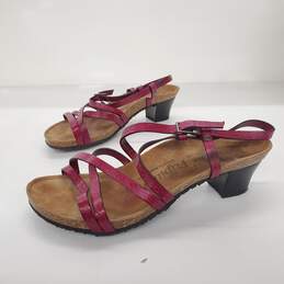 Birkenstock Papillio Women's Bella Fiori Berry Pink Leather Strappy Sandals Size 7.5 alternative image