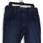 Mens Blue Denim Medium Wash 5-Pocket Design Straight Leg Jeans Size 36x34 image number 3
