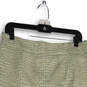 Womens Ivory Flat Front Back Zip Knee Length Straight & Pencil Skirt Sz 12 image number 4