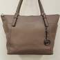 Michael Kors Pebbled Leather Tote Bag Gray image number 2
