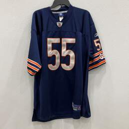 Reebok Mens Blue Orange NFL Chicago Bears Lance Briggs #55 Football Jersey Sz 50