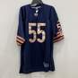 Reebok Mens Blue Orange NFL Chicago Bears Lance Briggs #55 Football Jersey Sz 50 image number 1
