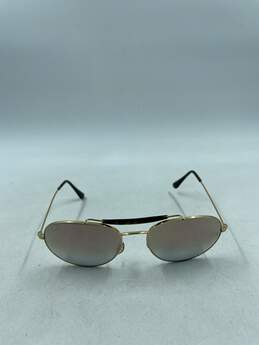Ray-Ban Gold Pilot Mirrored Sunglasses alternative image