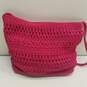 The Sak Crochet Shoulder Knit Bag Pink image number 8