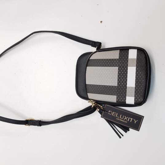 Deluxity Plaid Crossbody Purse image number 1