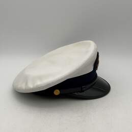 Bancroft Mens White United States Military Peaked Hat Size 6.75 alternative image