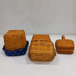 Bundle of Brown Longaberger Baskets alternative image