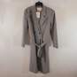 Simple Retro Women Gray Trench Coat S NWT image number 1