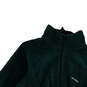 Womens Green Long Sleeve Mock Neck Pockets Full-Zip Jacket Size Large image number 3