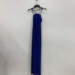Cache Womens Blue Sleeveless Spaghetti Strap Pullover Long Maxi Dress Size 4 alternative image