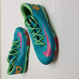2014 Kids Nike KD VI 6 'Hero Pack' (GS Boys) Blue/Green Basketball Shoe Size 6Y