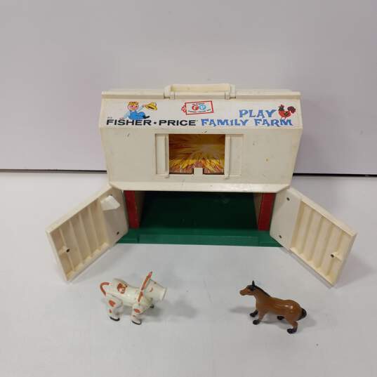 Vintage (1967) Fisher Price Play Family Farm Playset image number 1