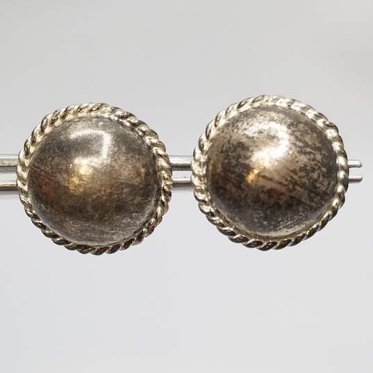 Sterling Silver Post Earring & Brooch Bundle 3pcs 16.7g image number 6