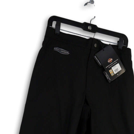NWT Mens Black Flat Front Straight Leg Pockets Heated Ankle Pants Size S image number 3