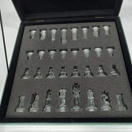 Glass Chess Set w/ Storage For Pieces alternative image