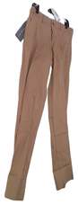 NWT Mens Khaki Pockets Flat Front Straight Leg Dress Pants image number 2