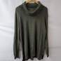 Tribal Cowl Neck Olive Green Sweater Tunic XL NWT image number 1