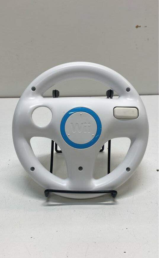 Set Of 2 Nintendo Wii Steering Wheels- White image number 5