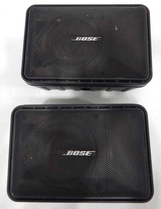 VNTG Bose Brand 101 Model Black Music Monitor Speakers (Set of 2) image number 1