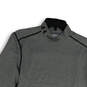 Women's Gray Long Sleeve Mock Neck Pullover Activewear T-Shirt Size Large image number 3