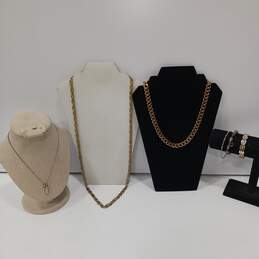 Bundle of Faux Gold Tones Costume Jewelry