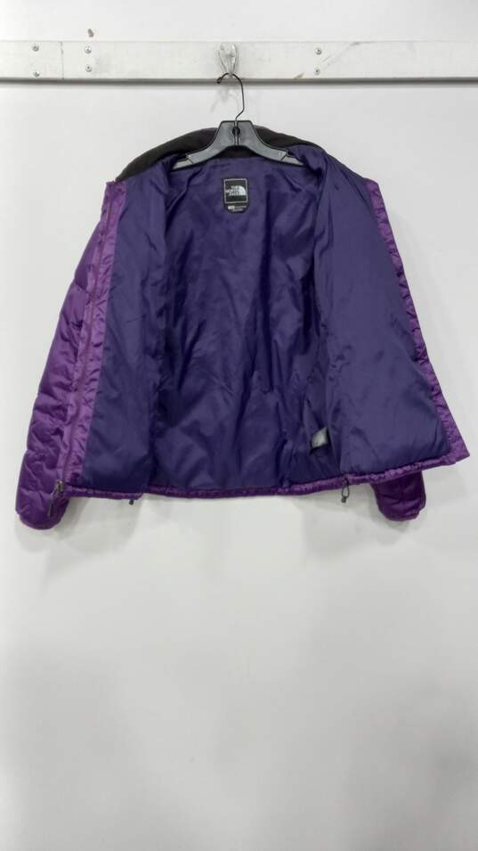 Women's Purple Winter Puff Jacket Size S image number 3